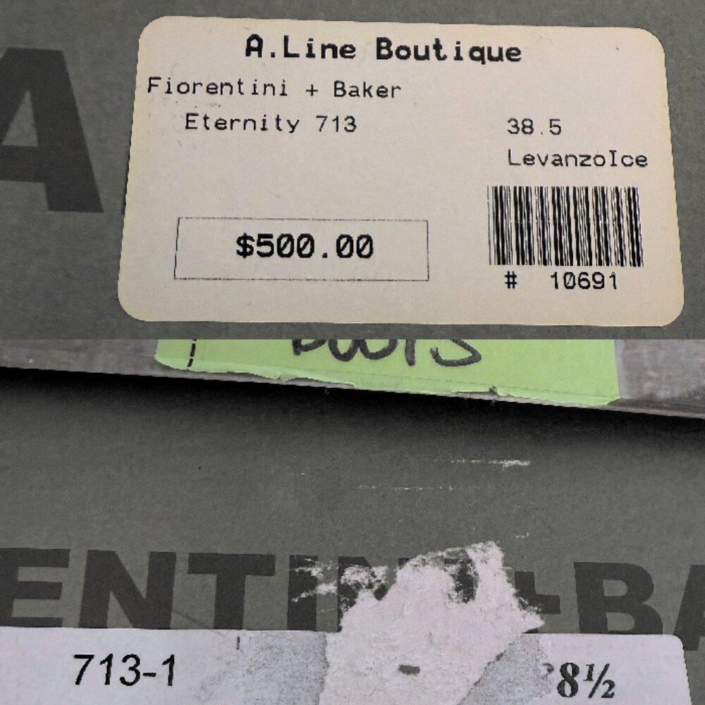 FIORENTINI + BAKER 2-Buckle Eternity 713 Moto Boots Levanzo Ice Size 38.5 NIB - Picture 14 of 14